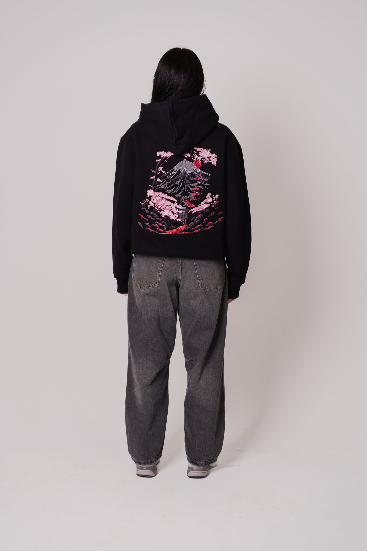 Mount Fuji Embroidered Heavy Hoodie