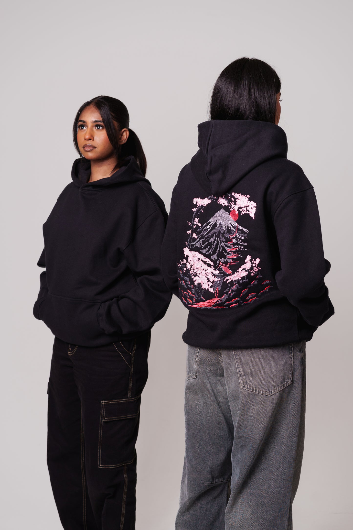 Mount Fuji Embroidered Heavy Hoodie
