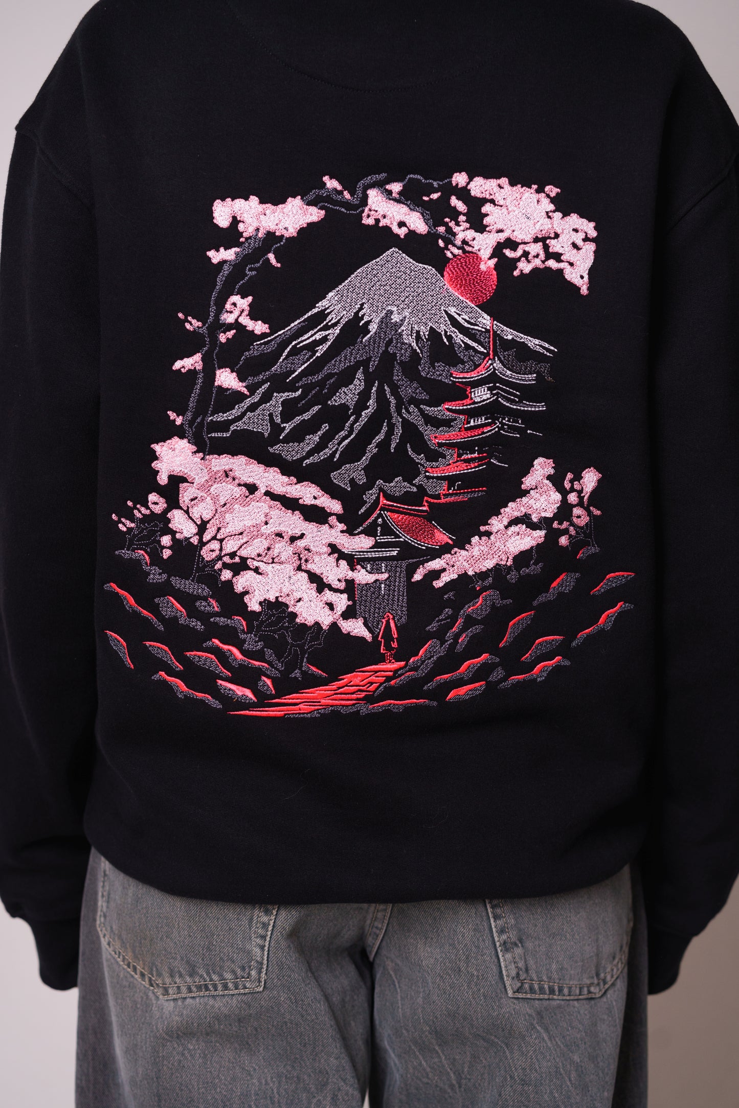 Mount Fuji Embroidered Heavy Hoodie