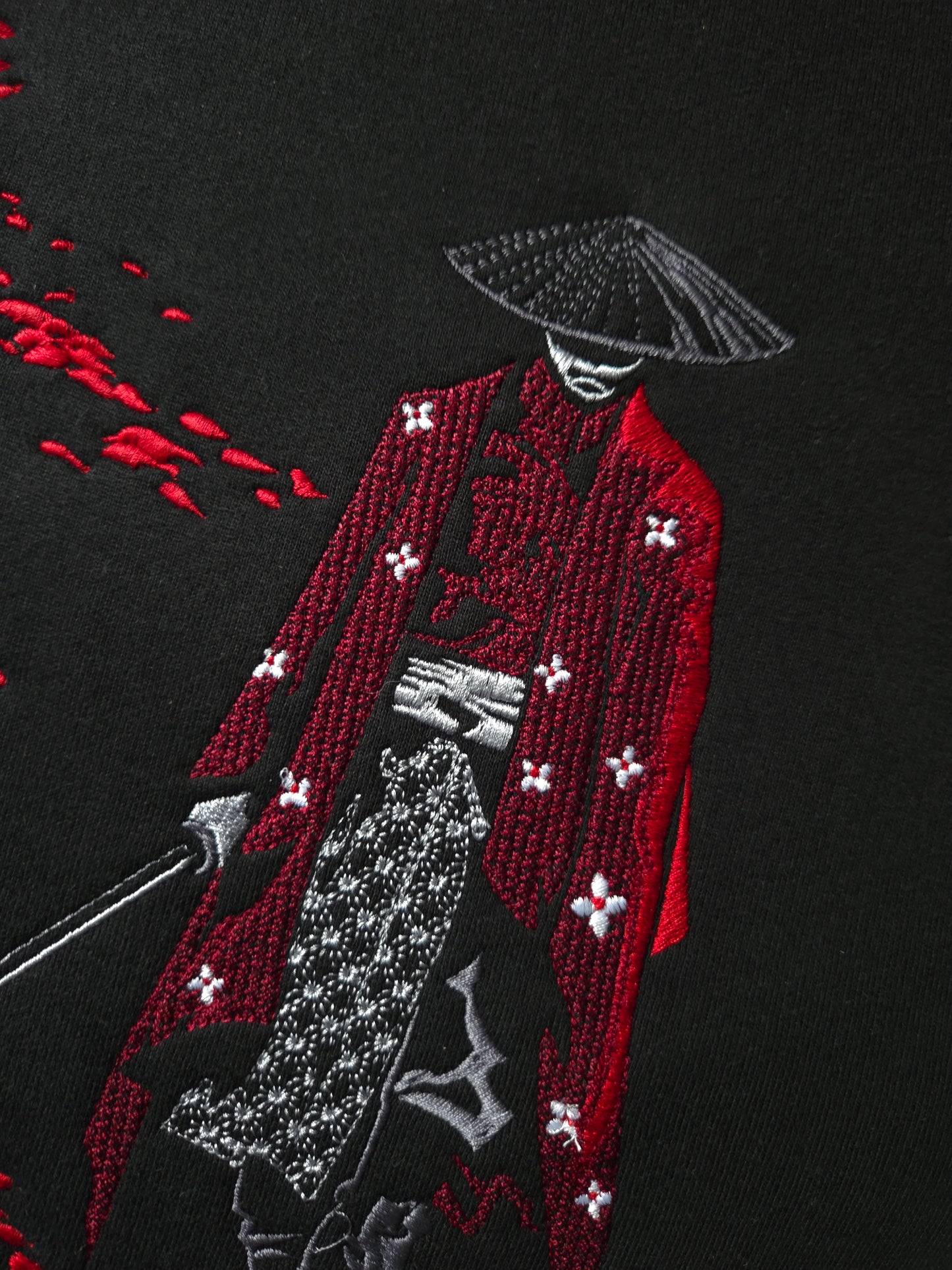 Samurai Defeat Embroidered Heavy Hoodie