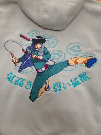 Might Guy Embroidered Oversized Hoodie |  Naruto Shippuden