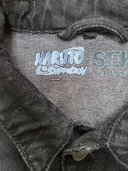 Might Guy Embroidered Boxy Denim Jacket |  Naruto Shippuden