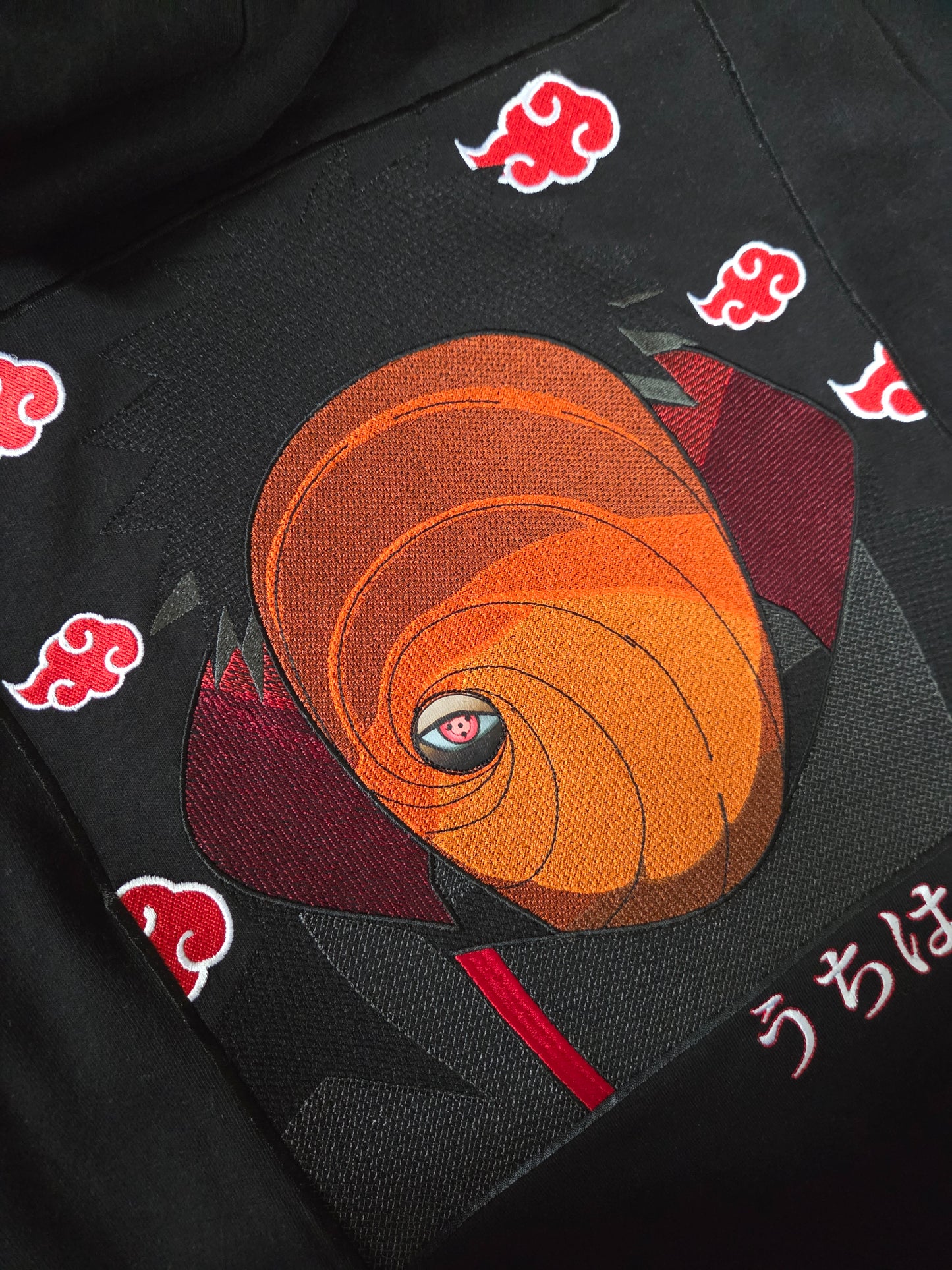 Uchiha Madara Embroidered Oversized Hoodie |  Naruto Shippuden