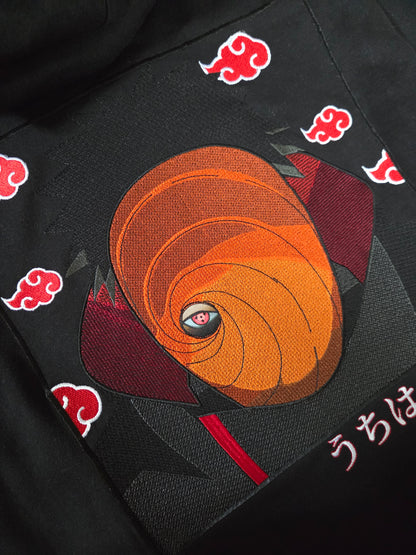 Uchiha Madara Embroidered Oversized Hoodie |  Naruto Shippuden
