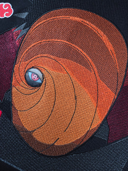 Tobi | Madara Embroidered Boxy Denim Jacket |  Naruto Shippuden
