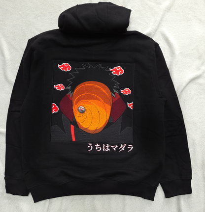 Uchiha Madara Embroidered Oversized Hoodie |  Naruto Shippuden