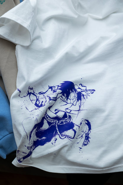 Sasuke Brushed Art Printed T-Shirt | Licensed Naruto Shippuden