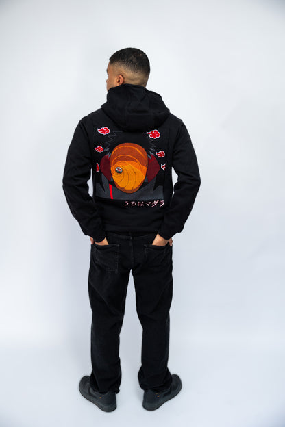 Uchiha Madara Embroidered Oversized Hoodie |  Naruto Shippuden