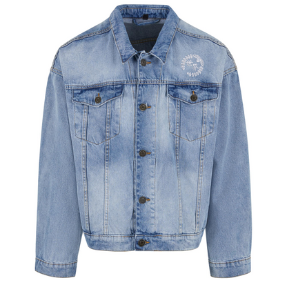 Mount Fuji Embroidered Heavy Denim Jacket