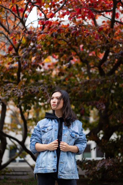 Mount Fuji Embroidered Heavy Denim Jacket