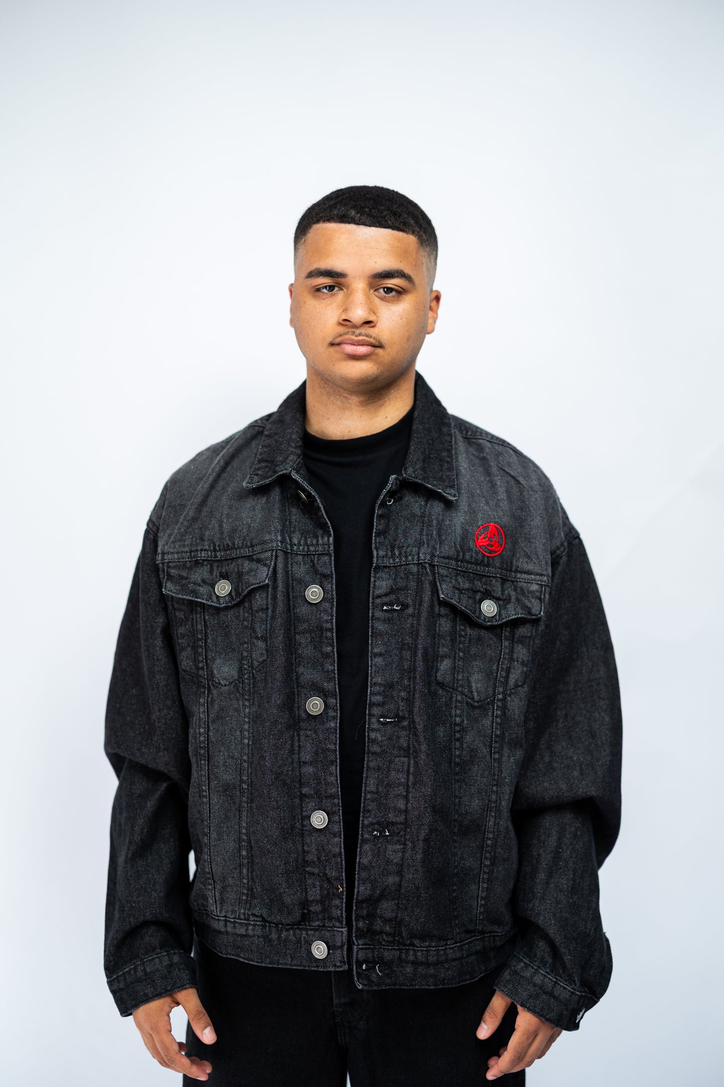 Tobi | Madara Embroidered Boxy Denim Jacket |  Naruto Shippuden