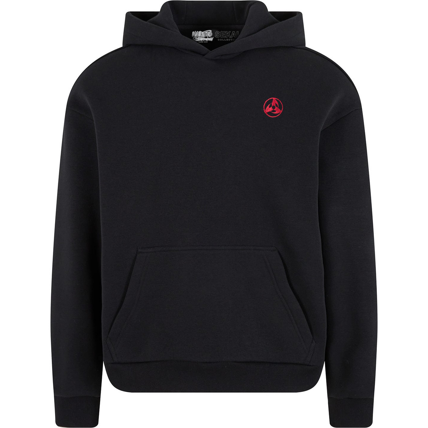 Uchiha Madara Embroidered Oversized Hoodie |  Naruto Shippuden