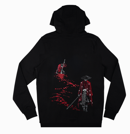 Samurai Defeat Embroidered Heavy Hoodie