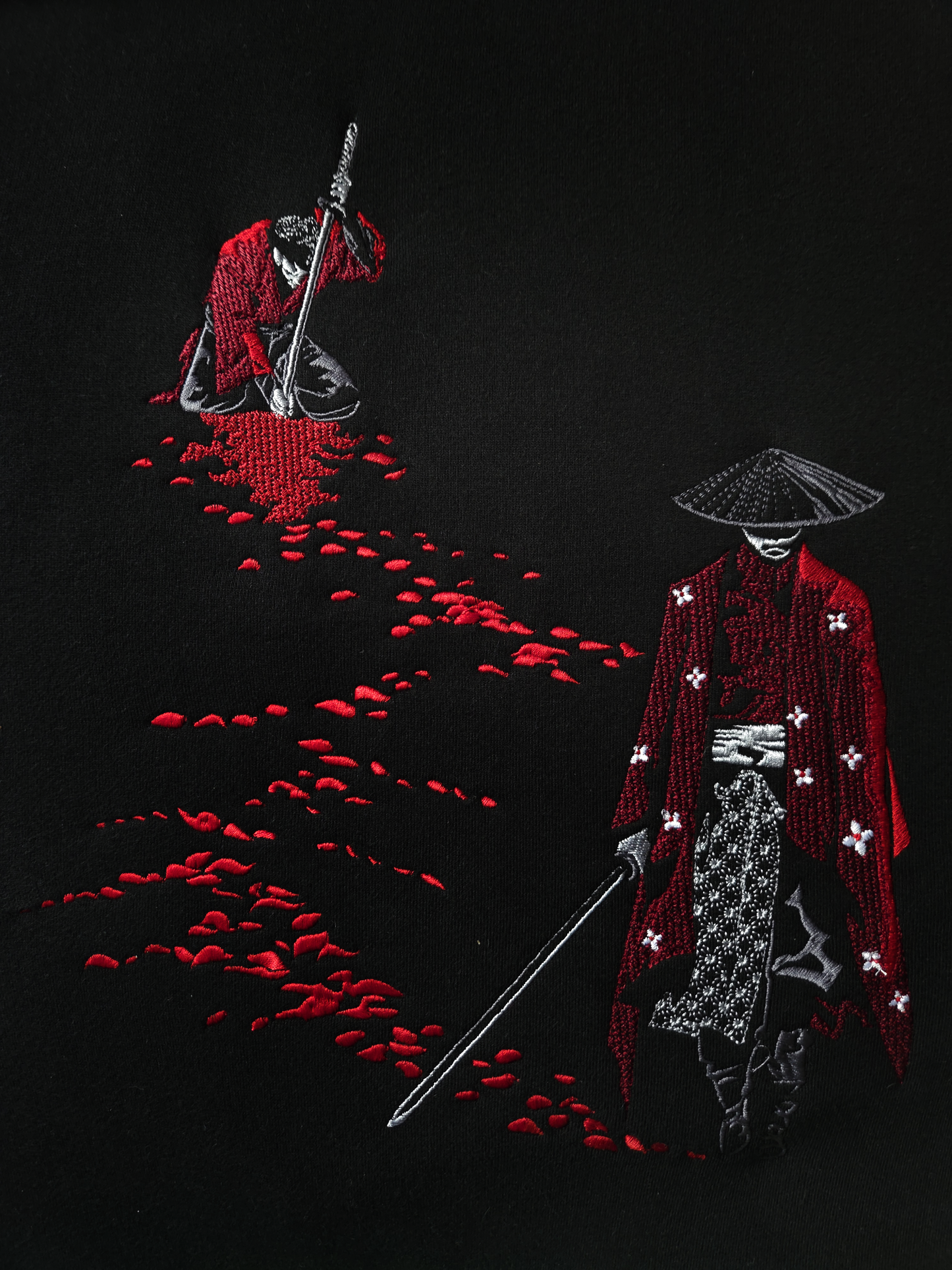 Samurai Defeat Embroidered Heavy Hoodie