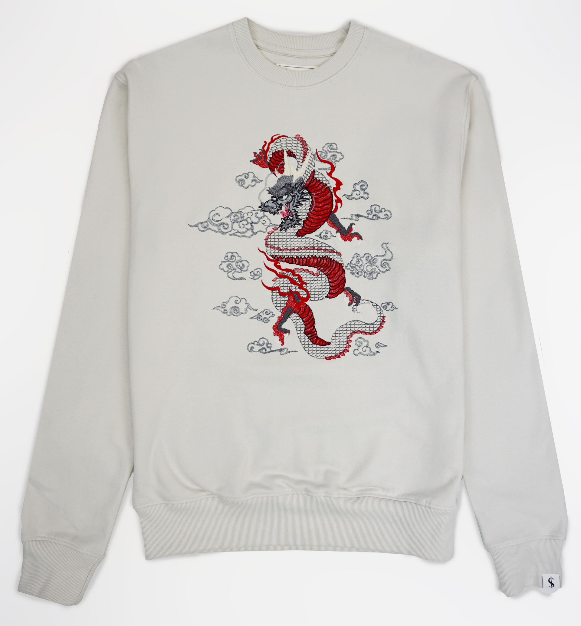 Steel Grey Dragon Crew Sweater – Sekai Collective