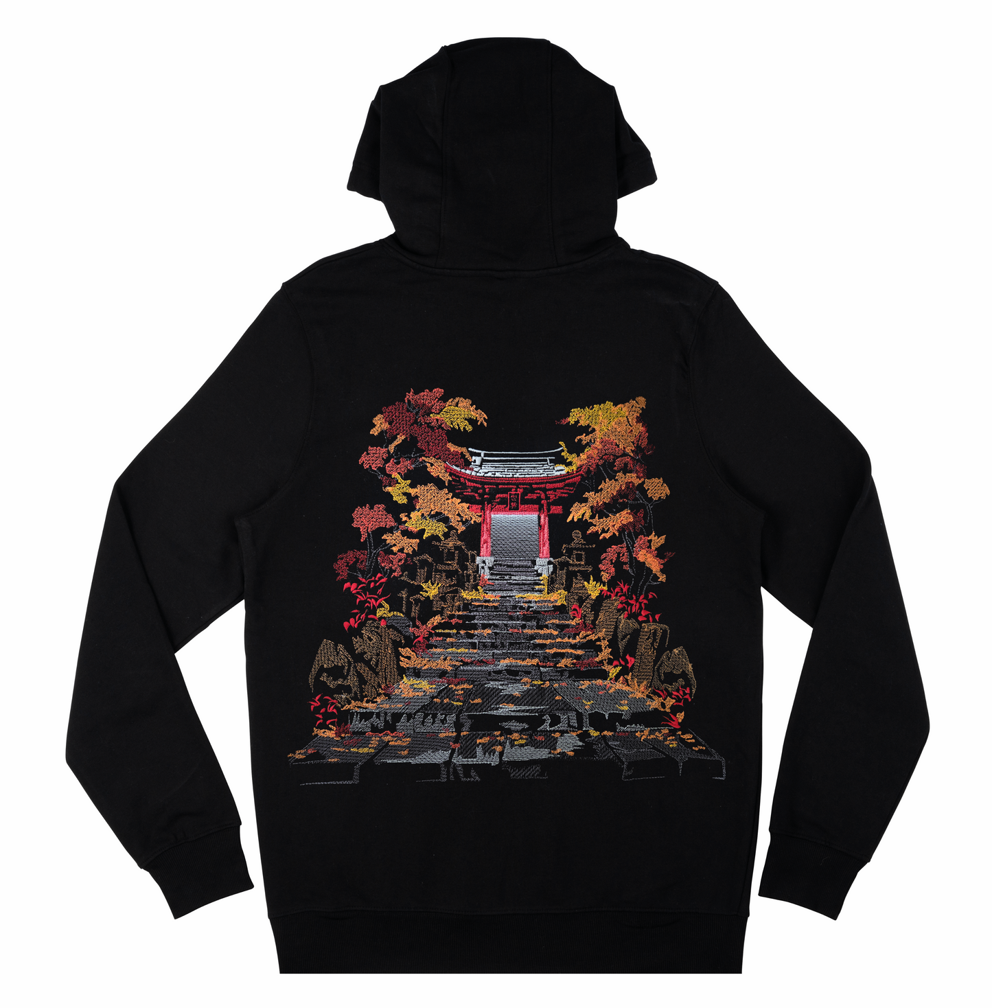 Heaven Torii Gate Embroidered Heavy Hoodie